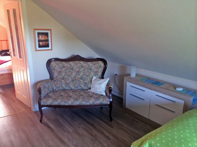 Bank im Schlafzimmer